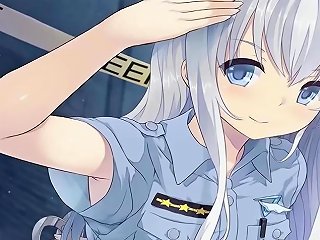 High Definition Animated Video With A Japanese Police Officer Engaging In An Intimate Setting